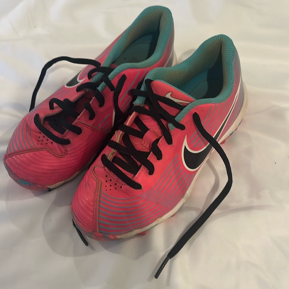 Girls Nike Hyperdiamond 3 Keystone TPU Softball Cleats Pink